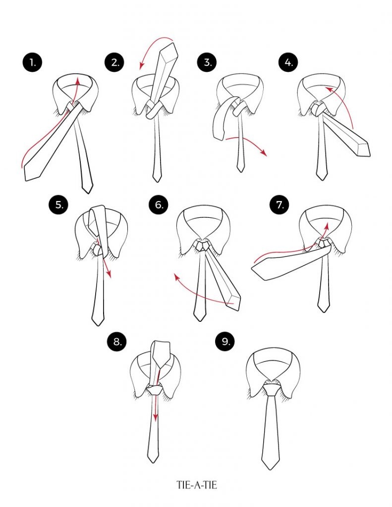 windsor knot diagram